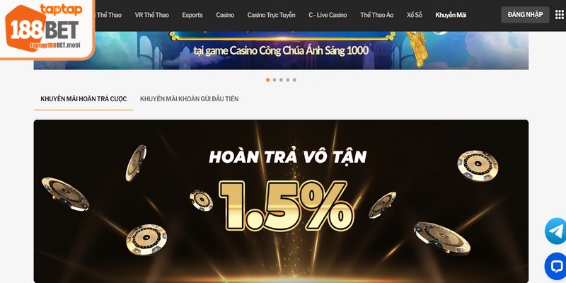 Thông thường không thể gộp nhiều ưu đãi 188BET cùng lúc 
