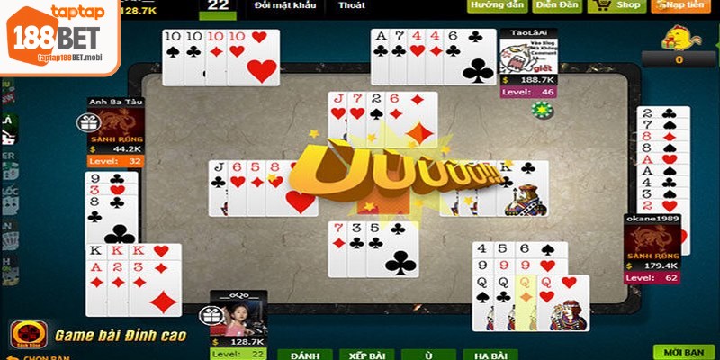 Phỏm online đang trở thành trò chơi giải trí 188BET được nhiều người yêu thích